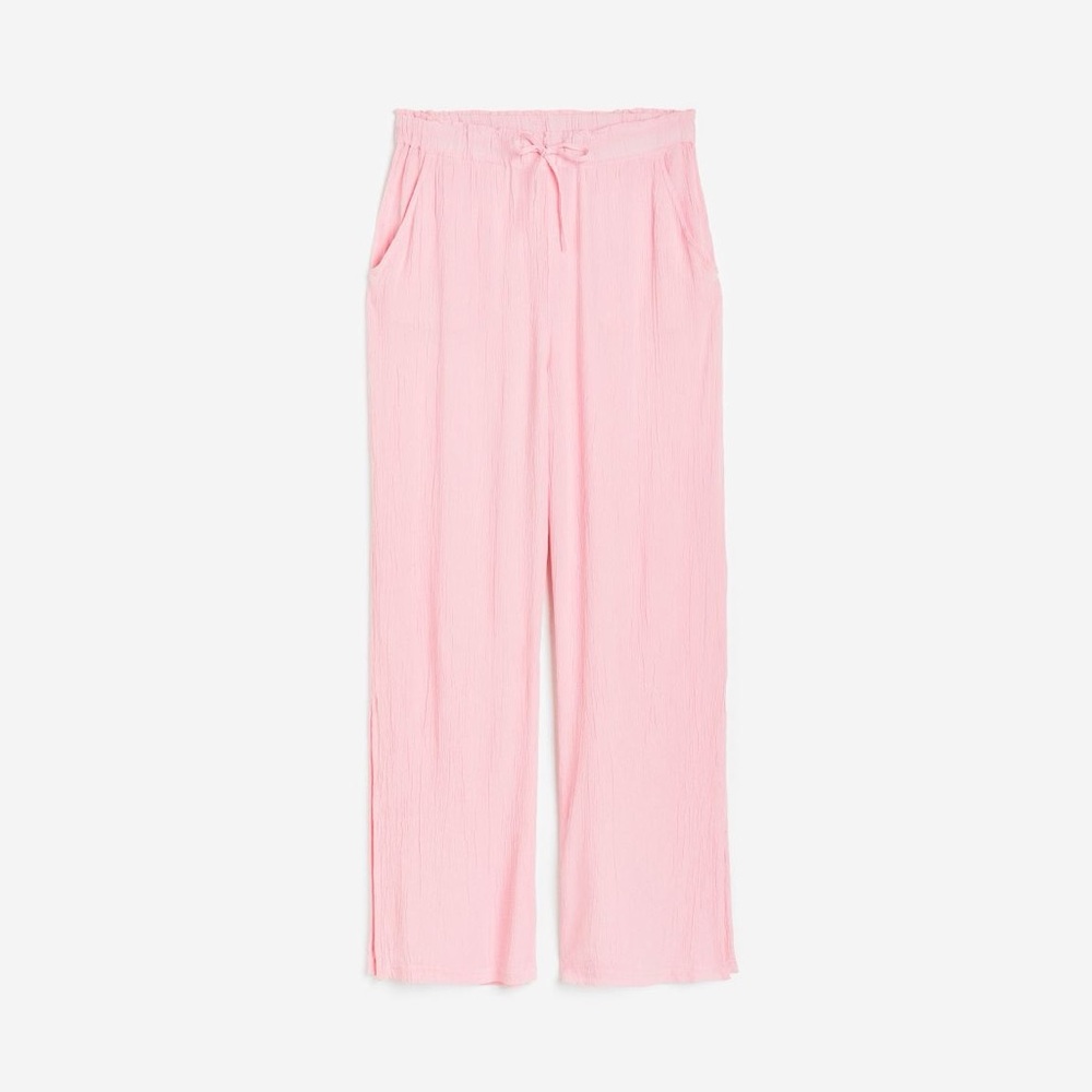 H&M Pink Crepe Pull on Trousers